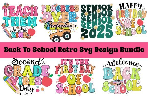 Back to School Retro SVG Design Bundle: Nostalgic Classroom Vibes