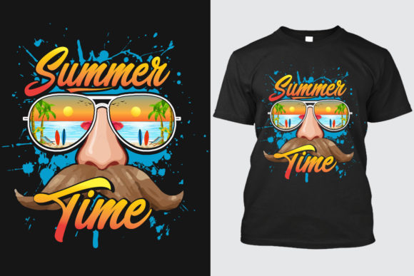 Catch the Wave: Fresh Summer T-Shirt Design 2