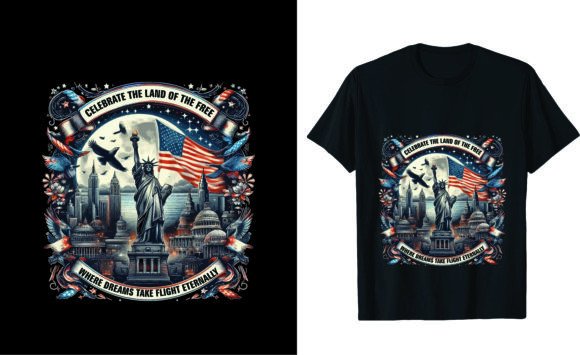 Celebrate the Land T-Shirt Design: Your Ultimate Patriotic Graphic