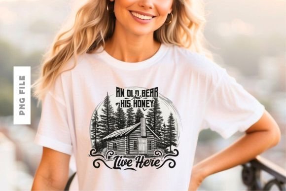 Charm and Character: The Old Bear T-Shirt Design