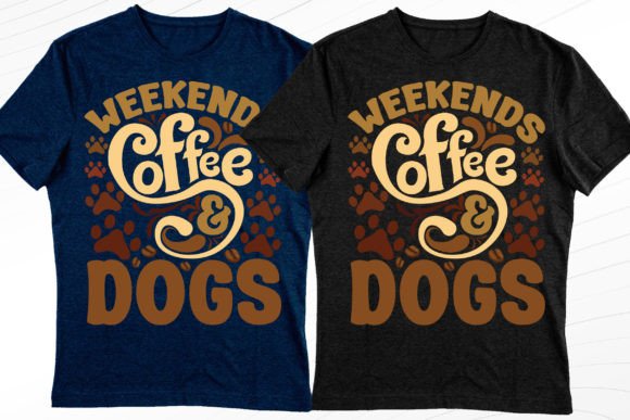 Coffee and Dogs: The Perfect Brew for a Classy T-Shirt Design