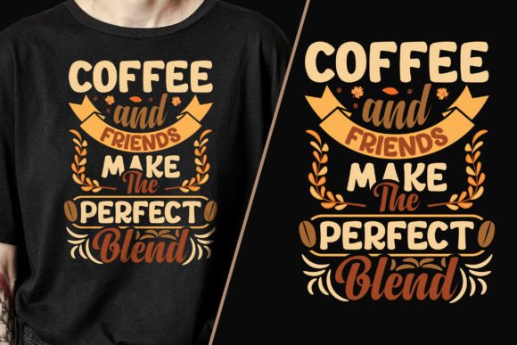 Coffee and Friends: A Trendy T-Shirt Design for Connection