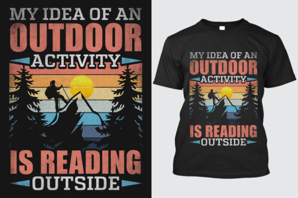 Hiking T-shirt Design 12: A Vector Asset for the Trail-Ready Brand