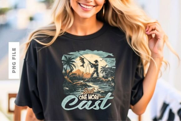 Just One More Cast: The Ultimate T-Shirt Design for Anglers