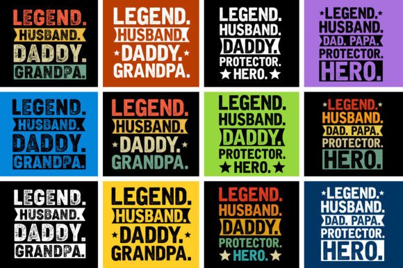 Legend Husband T-Shirt Design Bundle: A Complete Creative Toolkit