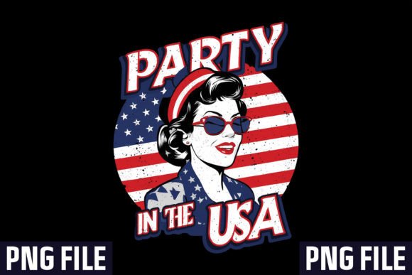 Party in the USA Sublimation Design: Coquette 4th of July Festivities